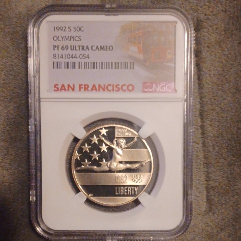 1992 S 50C Olympics PF 69 Ultra Cameo Coin